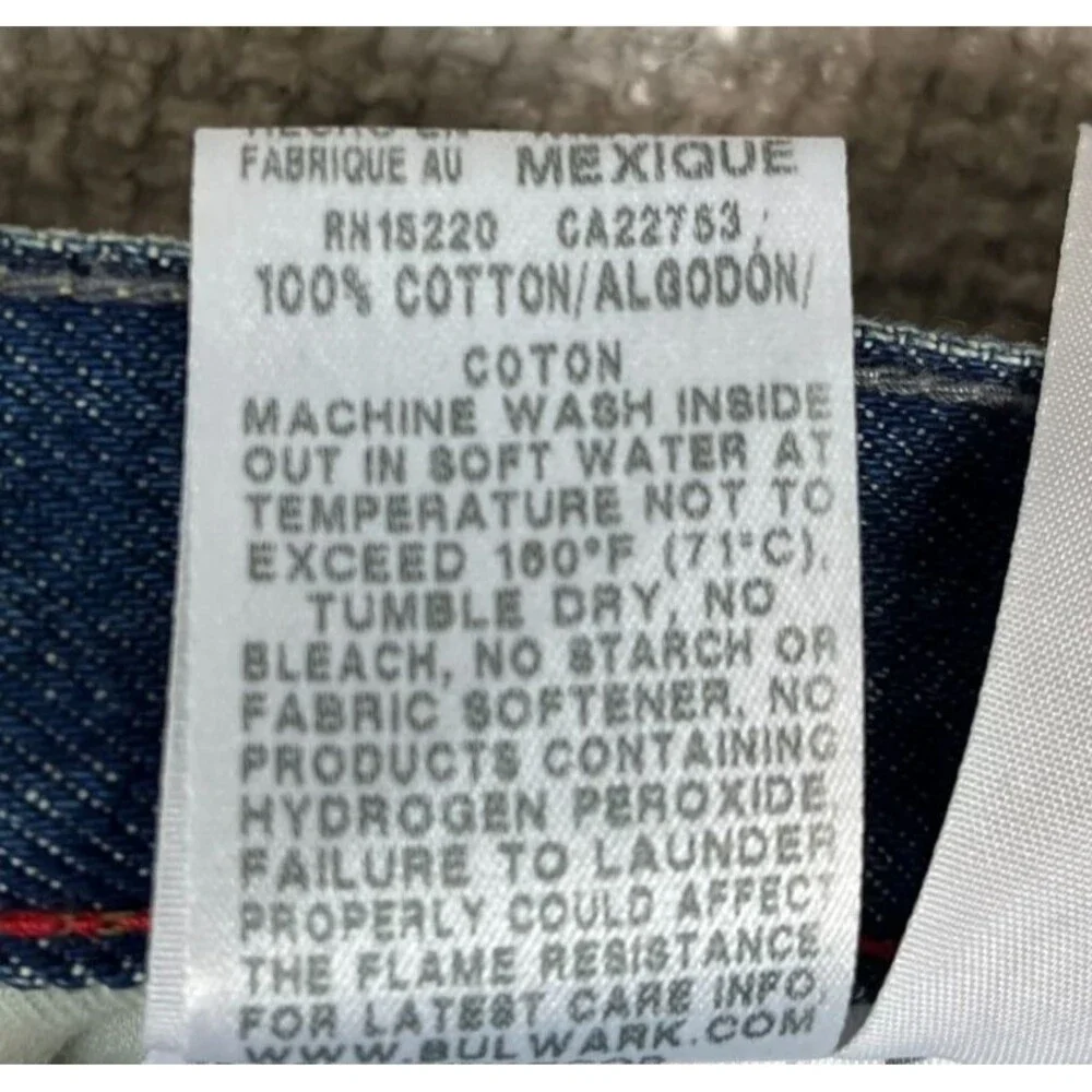 Bulwark FR Carpenter Jeans Men's 32x32 Flame Resistant Workwear Cat2 2112 NEW